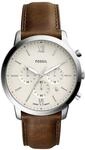 Fossil Neutra uhr f&uuml;r Herren, Chronographenwerk mit Edelstahl- oder Lederarmband,
