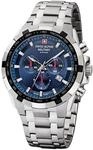 Swiss Alpine Military by Grovana Herrenuhr Chrono 10 ATM mit Edelstahlband 7043, Blau