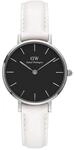 Daniel Wellington Petite Bondi Uhr Damen, 28mm Leder Silber Damen Uhr