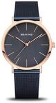BERING Damen Uhr Quarz Movement - Classic Collection mit Edelstahl und Saphirglas