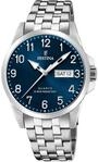 Festina Herren Uhr Analog aus Edelstahl 316L Silber - Quarzwerk - Kalender -