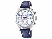 Festina Herren Chronograph Quarz Uhr mit Leder Armband F20375/4