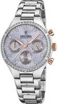 Festina Damen Uhr Analog Edelstahl 316L Silber - Quarz Chronograph - Mineralglas