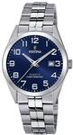 Festina Herren Uhr Analog aus Edelstahl 316L Silber - Quarzwerk - Kalender -
