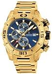 Festina Herren Uhr Analog aus Edelstahl 316L Goldfarben - Quarzwerk - Chronograph -