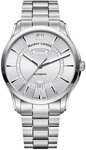 Maurice Lacroix Pontos Day Date Automatik Uhr, ML 115, Silber, 41mm, Stahlband