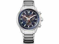 Citizen Herren Analog Eco-Drive Uhr mit Super Titanium Armband AT2470-85L