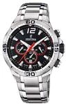 Festina Chrono Bike Herren Armbanduhr Edelstahl Silber/Schwarz 44,5 mm