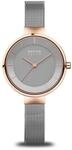 BERING Damen Uhr Solar Movement - Solar Collection mit Edelstahl und Saphirglas