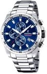 Festina Herren Uhr Analog aus Edelstahl 316L - Quarzwerk - Chronograph - Kalender -