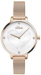 s.Oliver Damen Analog Quarz Armbanduhr mit Edelstahlarmband SO-3473-MQ