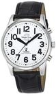 Master Time Funk Quarz Sprechende Herren Uhr Analog mit Leder Armband MTGA-10690-60L
