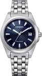 Citizen Sports Eco Drive Damen Armbanduhr aus Edelstahl in der Farbe Silber-Blau