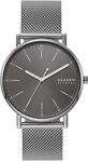 Skagen Signatur Herrenuhr, Quarz-Dreizeigerwerk mit Edelstahlarmband