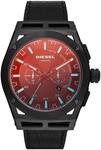 Diesel Herrenuhr Timeframe, Chronographenwerk, 48mm Schwarzes Edelstahlgeh&auml;use mit