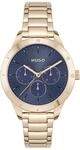 HUGO Multi Zifferblatt Quarz Uhr für Damen Kollektion #FRIEND mit Edelstahlarmband