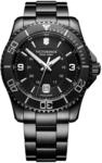 Victorinox Herren Armbanduhr Maverick Black Edition &Oslash; 43 mm, Swiss Made, Analog