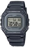Casio Men's Digital Quartz Uhr mit Kunststoff Armband W-218H-8AVEF