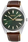 Seiko Herren-Uhr Quarz Edelstahl mit Lederband SUR449P1