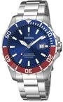 Festina Herren Automatikuhr aus Edelstahl 316L Silber Herren Analog Uhr - Kalender -