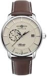 Zeppelin Herrenuhr mit Lederband Serie Atlantic Automatik Datum 8470-5