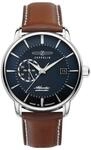 Zeppelin Herrenuhr mit Lederband Serie Atlantic Automatik Datum 8470-3