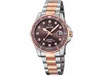 JAGUAR Woman Collection Model J871/2 Watch, 34mm Brown case with Steel Bronze Strap