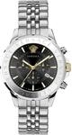 Versace Analog, Modell VEV600419, Signature Chronograph, 44 mm, 5 ATM. Marke: