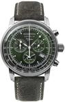 Zeppelin Herrenuhr mit Lederband Serie 100 Jahre Chronograph Datum Alarm 8680-4