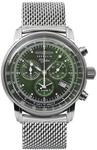 Zeppelin Herrenuhr Edelstahl Milanaiseband Serie 100 Jahre Chronograph Datum Alarm