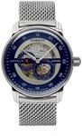 Zeppelin Automatik Herrenuhr New Captain's Line mit Milanaiseband Blau 8664M-3