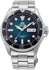 Orient Automatik Herren Armbanduhr aus Edelstahl in der Farbe Silber-Blau 42mm,