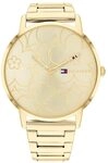 Tommy Hilfiger Analog Quarzuhr f&uuml;r Damen mit Goldfarben Edelstahlarmband - 1782366