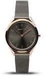 BERING Damen und Herren Uhr Quarz Movement - Ultra Slim Collection mit Edelstahl und