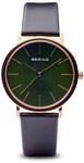 BERING Damen Uhr Quarz Movement - Classic Collection mit Kalbsleder und Saphirglas