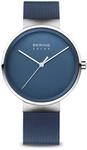 BERING Herren Uhr analog Quarz Solar mit Edelstahlarmband 14339-307