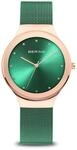 BERING Damen Uhr Quarz Movement - Classic Collection mit Edelstahl und Saphirglas
