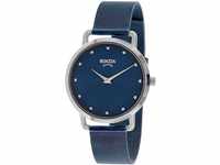 Boccia Damen Analog Quarz Uhr mit Edelstahl Armband 404TT3314-07