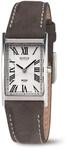 Boccia Damen Analog Quarz Uhr mit Leder Armband 3285-08 Silber