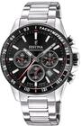 Festina Herren Uhr Analog aus Edelstahl 316L - Quarzwerk - Chronograph - Kalender -