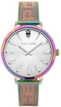Police Damenuhr Miona Quarz Mehrfarbig Edelstahl, Edelstahlband, 36 mm, Ziffernblatt