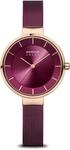 BERING Damen Uhr analog Solar mit Milanaise-Armband 14631-969