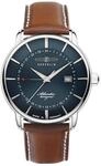 Zeppelin Herrenuhr mit Lederband Serie Atlantic Quarz GMT Datum 8442-3