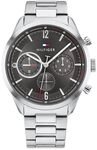 Tommy Hilfiger Multi Zifferblatt Quarz Uhr f&uuml;r Herren mit Silbernes Edelstahlarmband