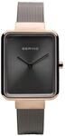 BERING Damen Uhr Quarz Movement - Classic Collection mit Edelstahl und Saphirglas