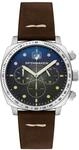Spinnaker Herren 42mm Hull Chronograph Pine Green Meca-Quartz Watch mit echtem