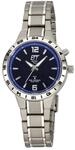 ETT Eco Tech Time Funk Solar Damen Uhr Analog mit Titan Armband ELT-11447-31M