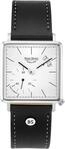 Bruno S&ouml;hnle Edelstahl Herren Quarz Uhr eckig in der Farbe schwarz mit 33x33mm