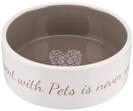 Trixie 25054 Napf Pet's Home, Keramik, 0,8 l/&oslash; 16 cm, Creme/Taupe