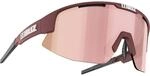 Bliz Damen Matrix Small Sonnenbrille, Matt Burgundy/Brown W Rose Mul, One Size
